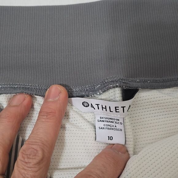 Athleta Brooklyn Textured stripped Skort size 10 - Picture 3 of 8